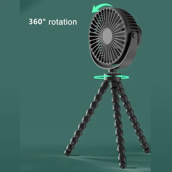 3 Speed Mini Portable Stroller Fan with Detachable Tripod