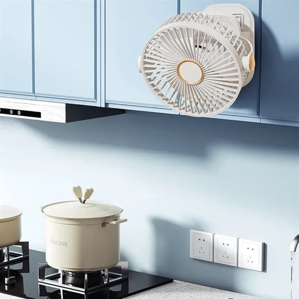 360 Rotate Clip on Fan with night light