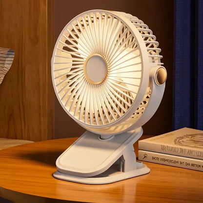 360 Rotate Clip on Fan with night light