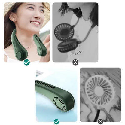 4000mAh 3 Speed Portable Neck Fan