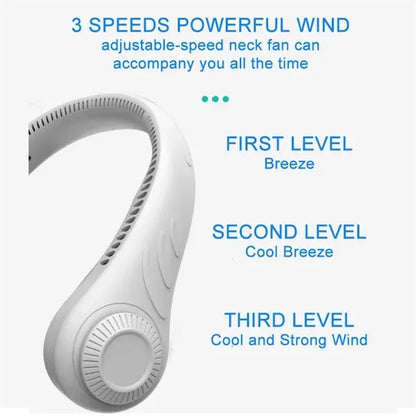 4000mAh 3 Speed Portable Neck Fan