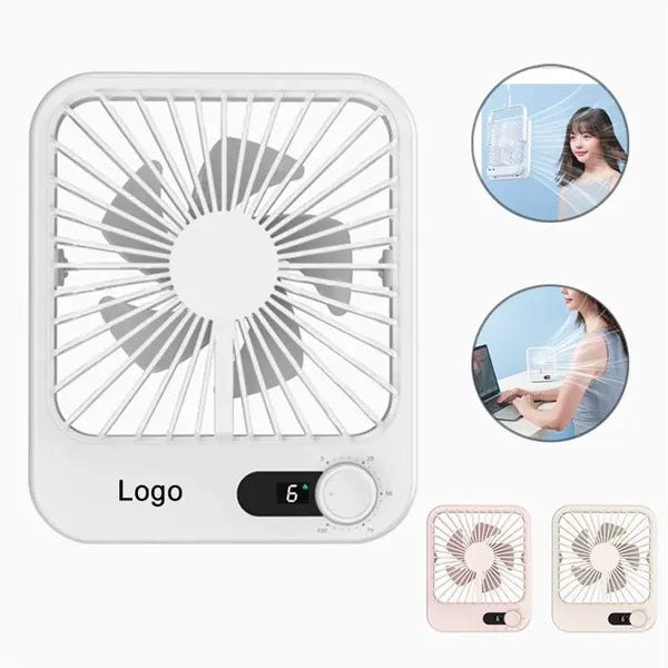 1500mah Small Portable Rechargeable Desk Fan