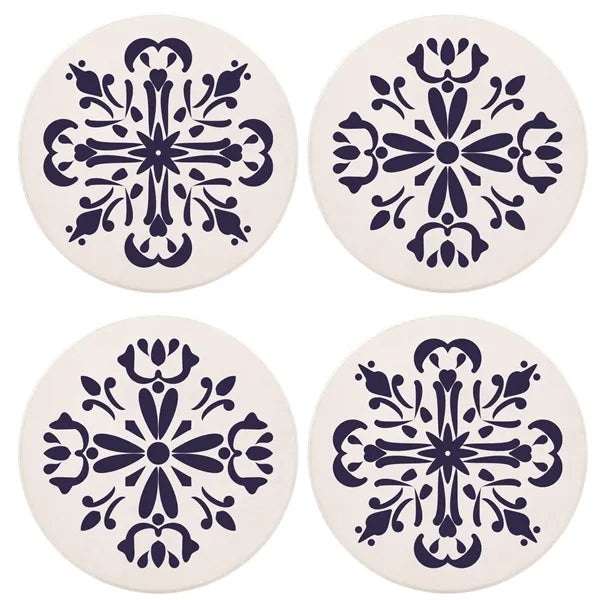 Round Absorbent Ceramic Coaster
