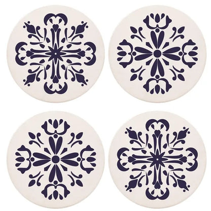 Round Absorbent Ceramic Coaster