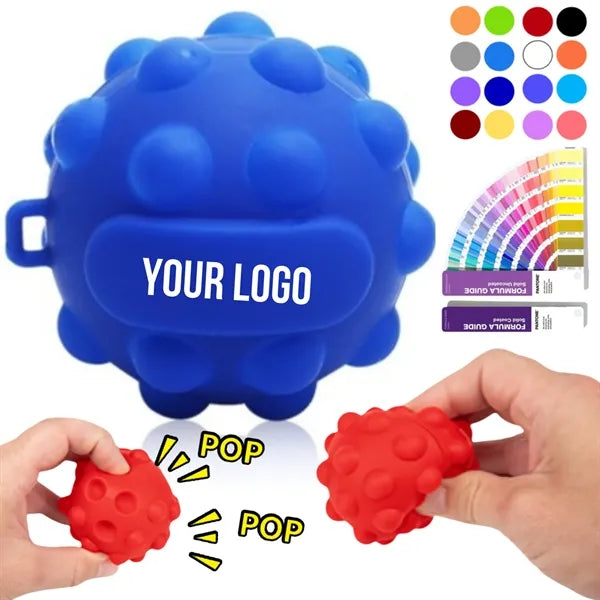 Custom Push Pop Bubble Ball Kids Fidget Toy Stress Reliever