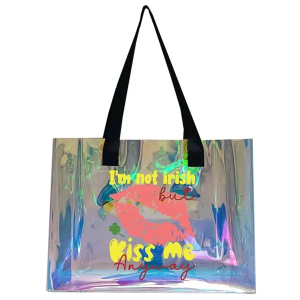 Waterproof PVC Laser Holographic Tote Bags