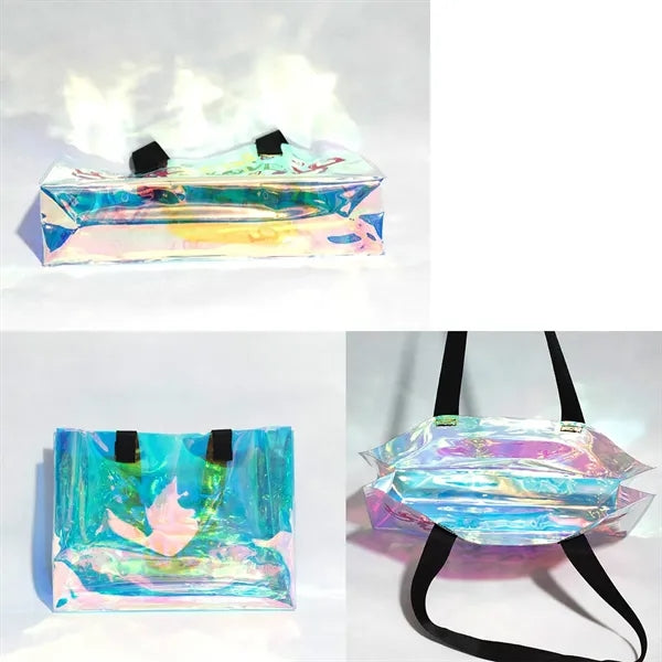 Waterproof PVC Laser Holographic Tote Bags