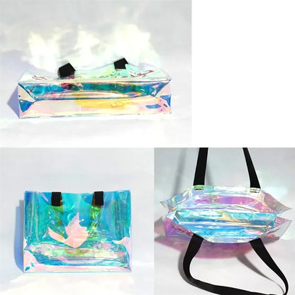 Waterproof PVC Laser Holographic Tote Bags