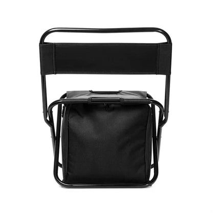 Folding Chair with 24 Can Cooler Bag & Pockets