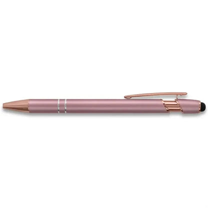 Soft Touch Rose Gold Trim Metal Pens