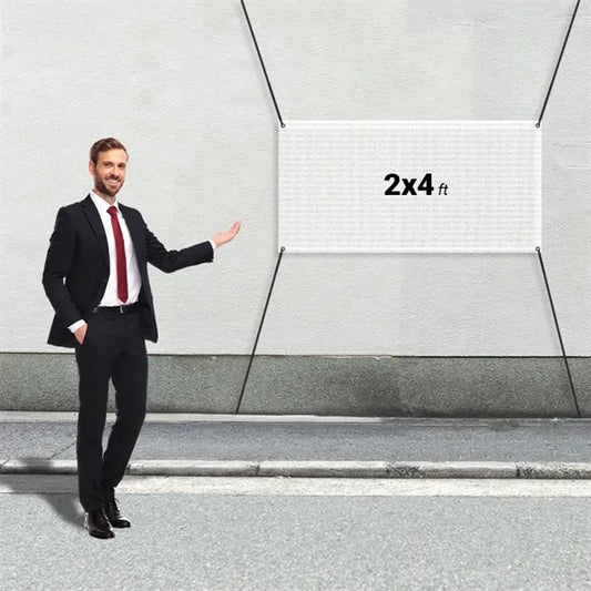Custom 2' X 4' Mesh Banners