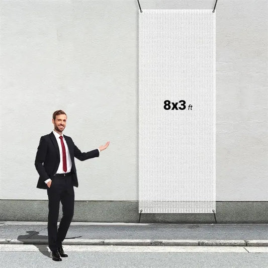 Custom 8' X 3' Mesh Banners