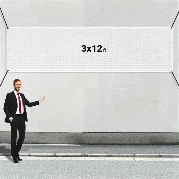 Custom 3' X 12' Mesh Banners