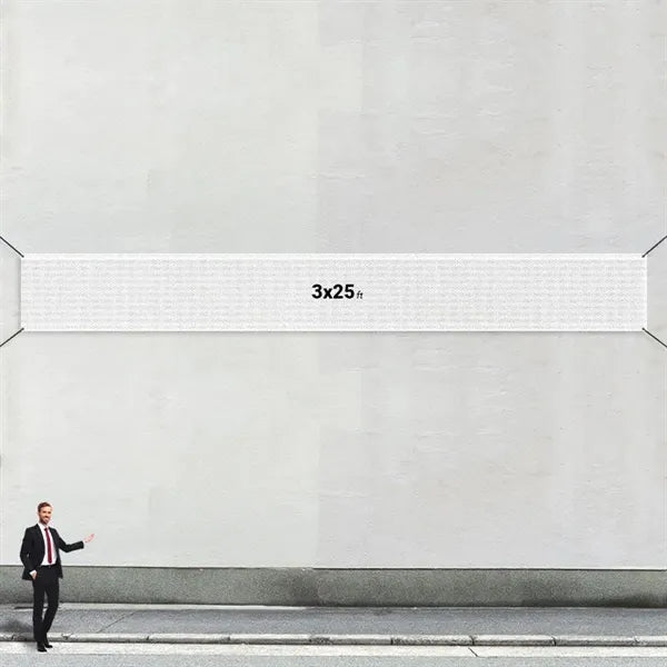 Custom 3' X 25' Mesh Banners