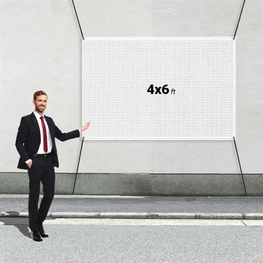 Custom 4' X 6' Mesh Banners