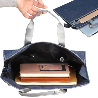 Large Capacity Document Bag Waterproof Mens Briefcase