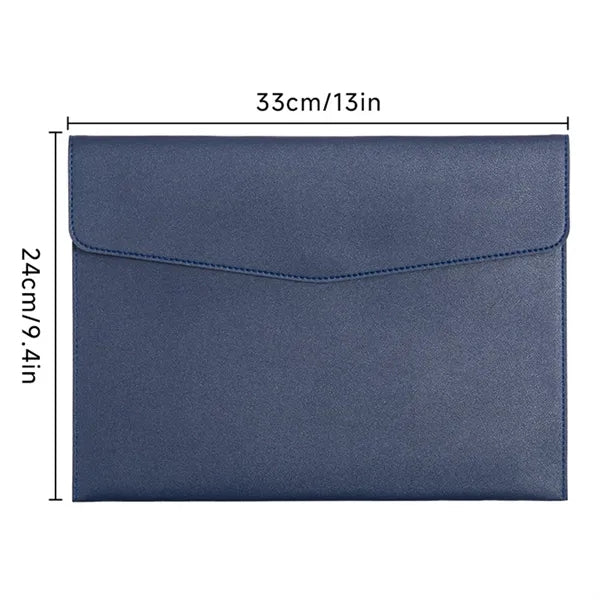 PU Leather Thickened Briefcase Waterproof Document Bag