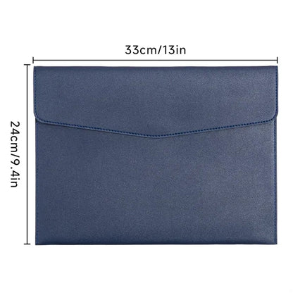PU Leather Thickened Briefcase Waterproof Document Bag