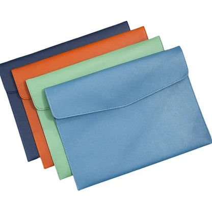 PU Leather Thickened Briefcase Waterproof Document Bag