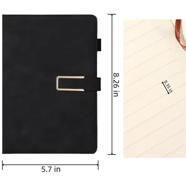 PU Leather Simple Magnetic Closure Notebook