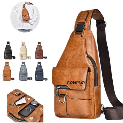 PU Fanny Pack Crossbody Sling Chest Bag Backpack