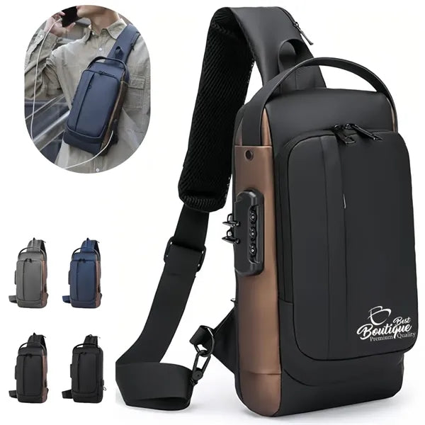 Anti Theft Fanny Pack Crossbody  Sling Bags With Lock