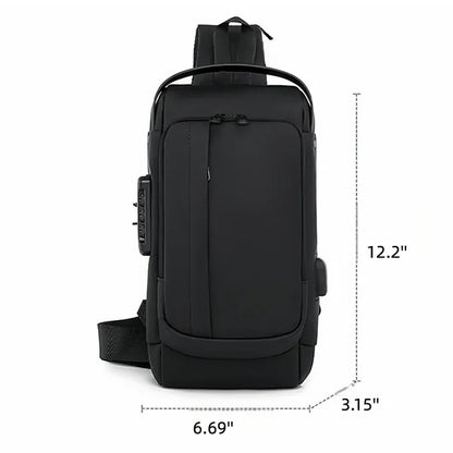Anti Theft Fanny Pack Crossbody  Sling Bags With Lock