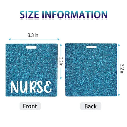 Glitter Light Convenient Durable Work ID Card Holder
