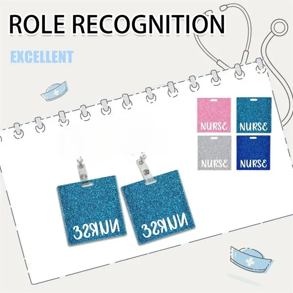 Glitter Light Convenient Durable Work ID Card Holder