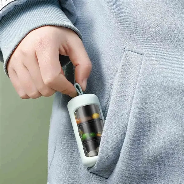 Portable 3 Grids Pill Case
