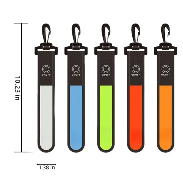 Backpack Reflective Strip Night Safety LED Reflector Light