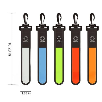 Backpack Reflective Strip Night Safety LED Reflector Light