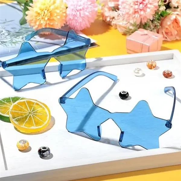 Star Shape Rimless Sunglasses