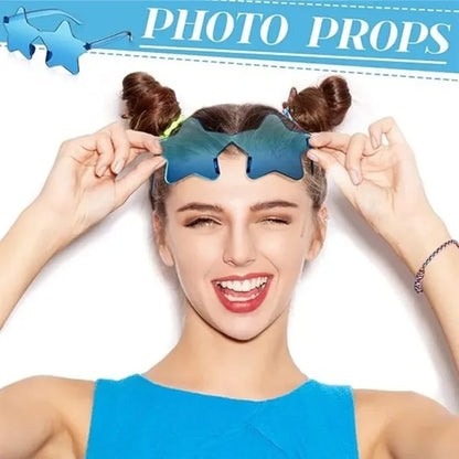 Star Shape Rimless Sunglasses
