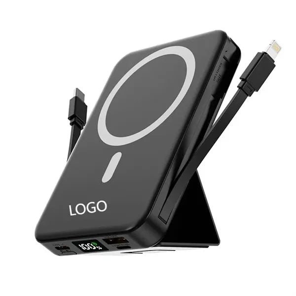 10,000mAh Portable Charger Power Bank with Built-in Cables