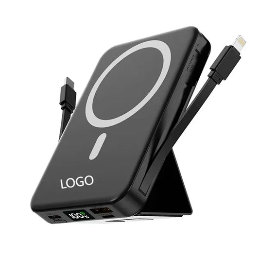 10,000mAh Portable Charger Power Bank with Built-in Cables