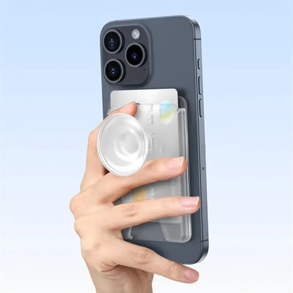 Magnetic Wallet Card Holder with Phone Grip