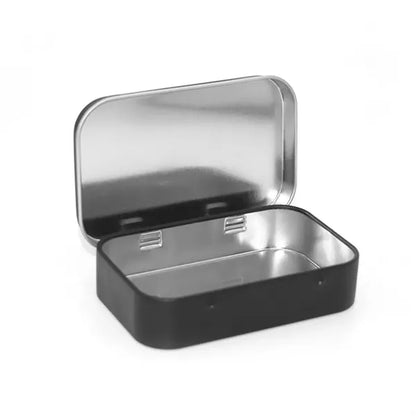 Mini Portable Metal Hinged Tin Storage Box