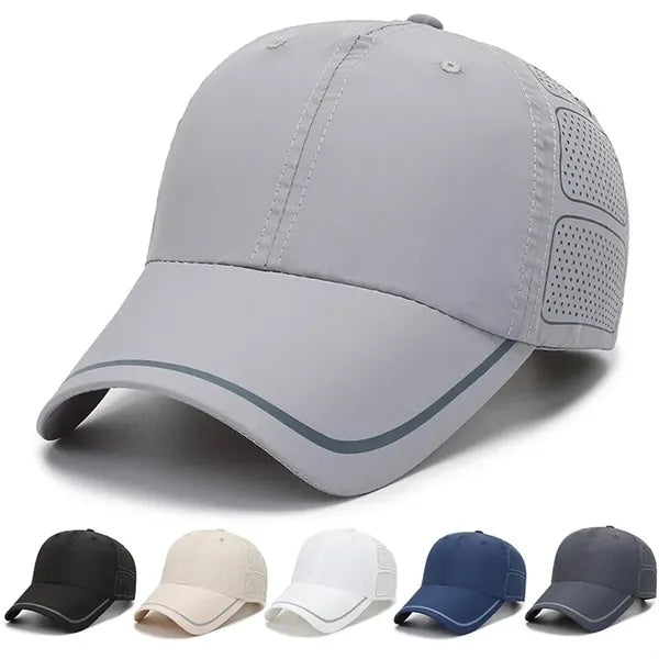 Sun Protection Lightweight Perforated Breathable Golf Cap