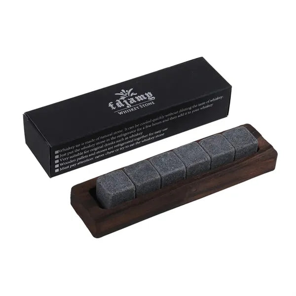 Granite Chilling Whiskey Cube Rocks Set