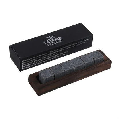 Granite Chilling Whiskey Cube Rocks Set