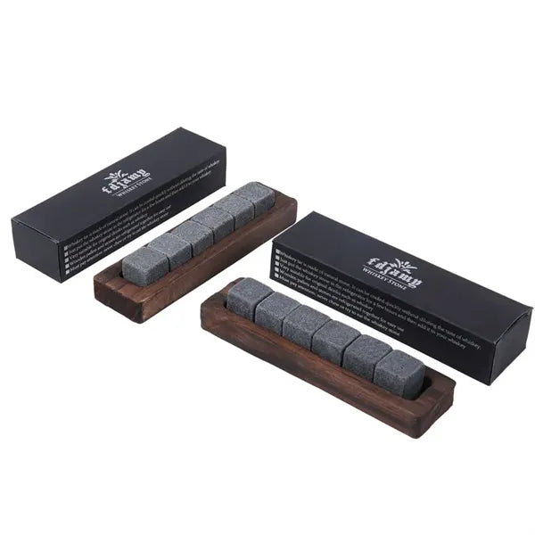 Granite Chilling Whiskey Cube Rocks Set