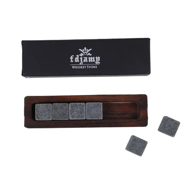 Granite Chilling Whiskey Cube Rocks Set