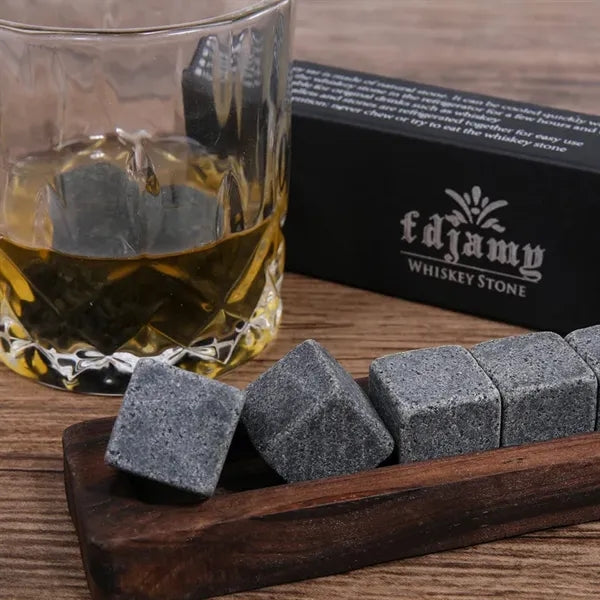 Granite Chilling Whiskey Cube Rocks Set
