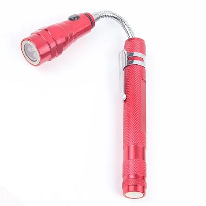 LED Telescopic Double Magnetic Flashlight