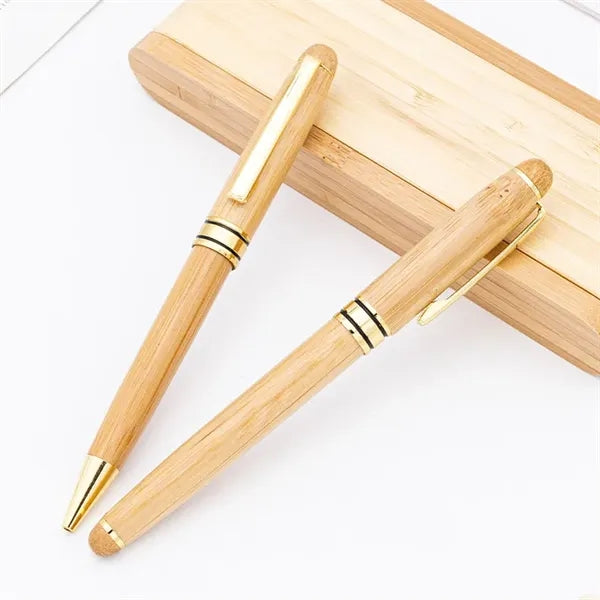 Creative Bamboo Gel Ink Pen Set
