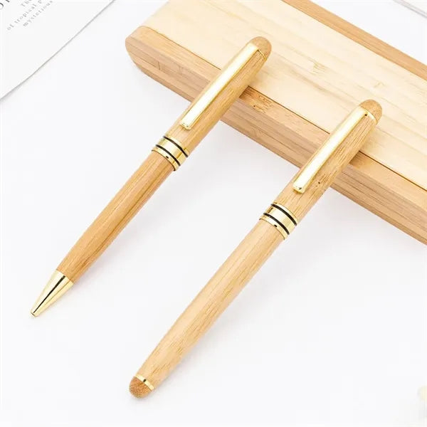 Creative Bamboo Gel Ink Pen Set