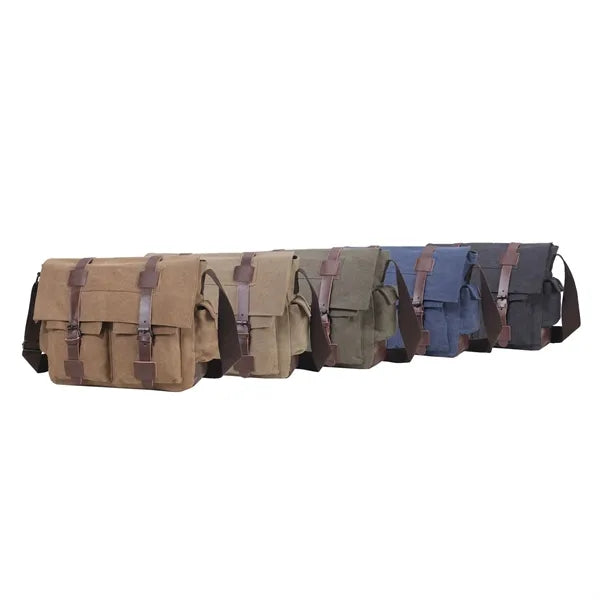 Canvas Messenger Laptop Bags Unisex