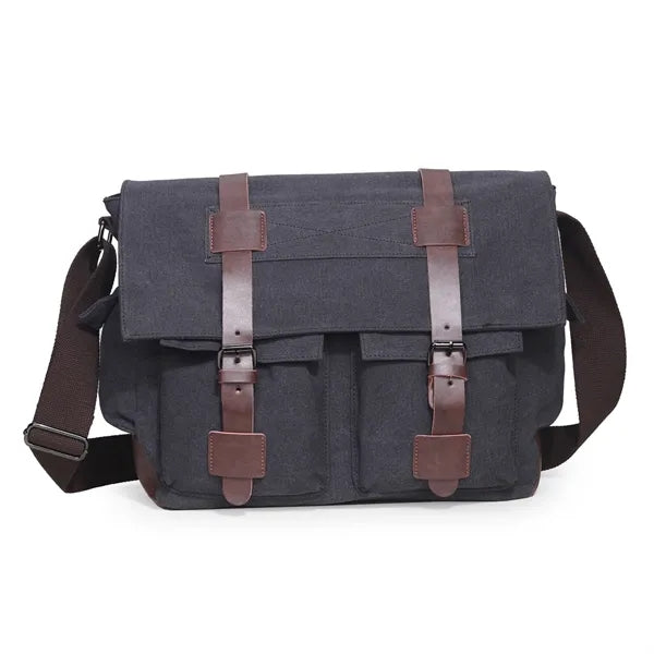 Canvas Messenger Laptop Bags Unisex