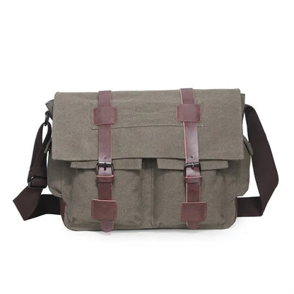 Canvas Messenger Laptop Bags Unisex